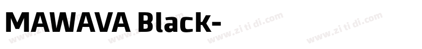 MAWAVA Black字体转换